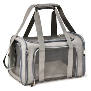 Összecsukható kutyahordozó táska szürke