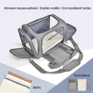 Összecsukható kutyahordozó táska